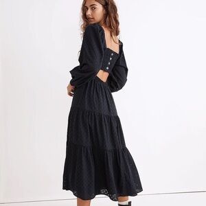 Madewell Lucie cutout smocked dress